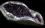 Dark Amethyst Crystal Geode - Top Quality #36905-2